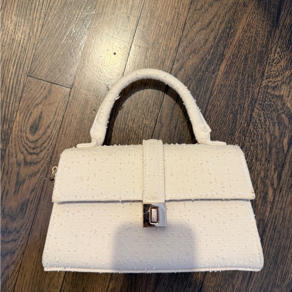H&M White Textured Top-Handle Crossbody Bag - Picture 2 of 6